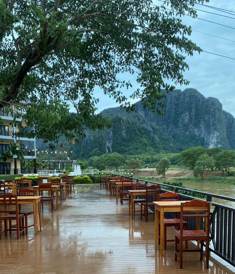 Lisha The Grand Riverside Hotel Vang Vieng Exterior foto